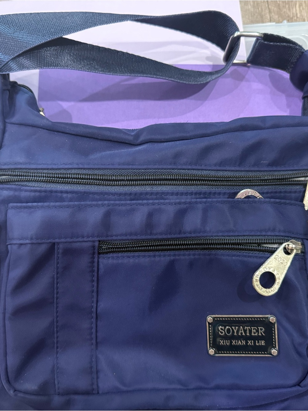 SOYATER Navy Crossbody Bag